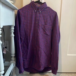 Paul Smith Plaid Red and Blue Button Up Shirt